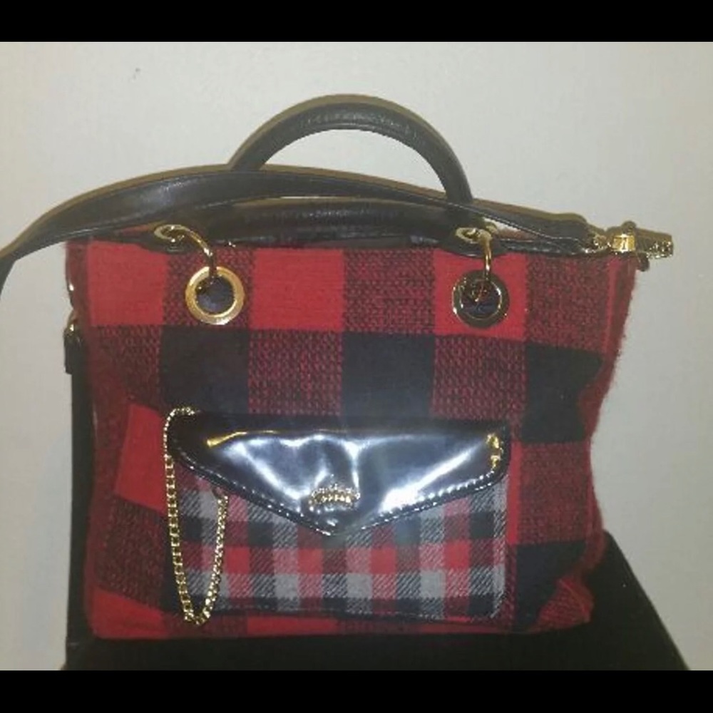 Juicy Couture buffalo plaid handbag